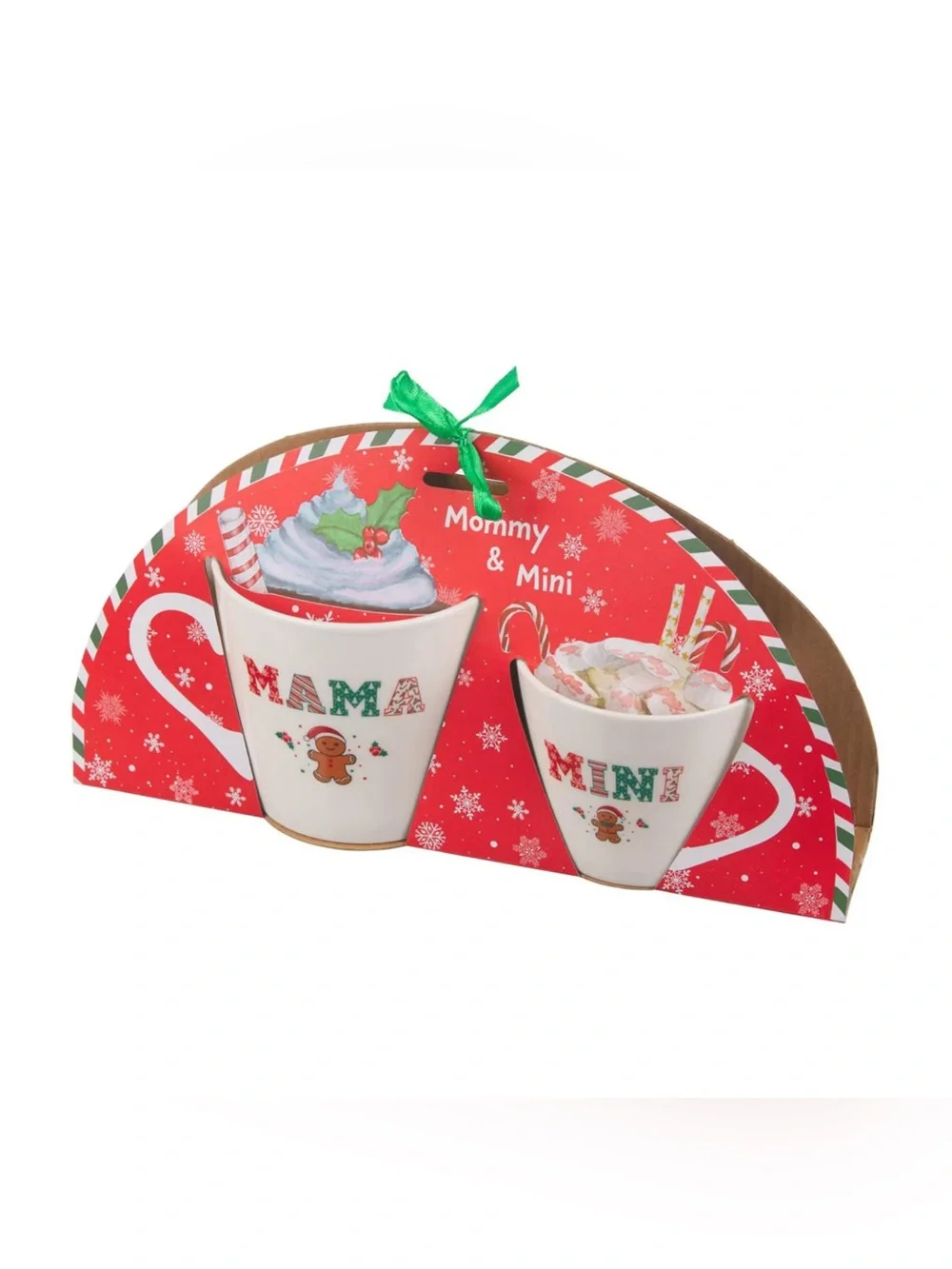 Mama & Mini Holiday Mug Set - White